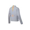 Li Ning Loose Half High Neck Sports Long Sleeve T-Shirt Women Tops Light-Frost-Blue ATLS012-1