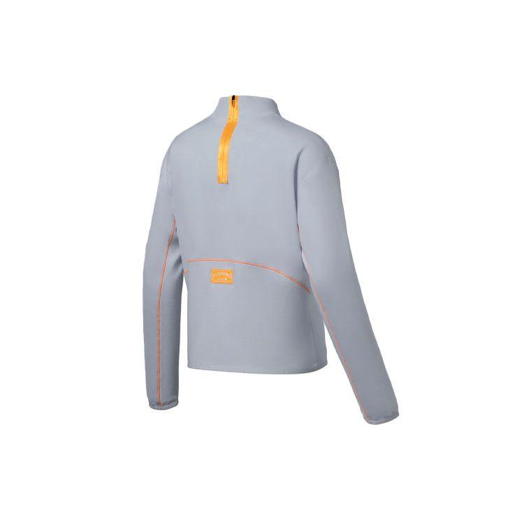 Li Ning Loose Half High Neck Sports Long Sleeve T-Shirt Women Tops Light-Frost-Blue ATLS012-1