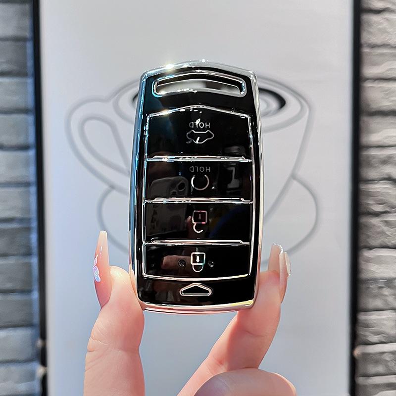 Tpu Car Remote Key Case Cover Protect Shell Fob For Hyundai  Genesis G70 G80 Eq900 G90 3 4 Bottons Accessories
