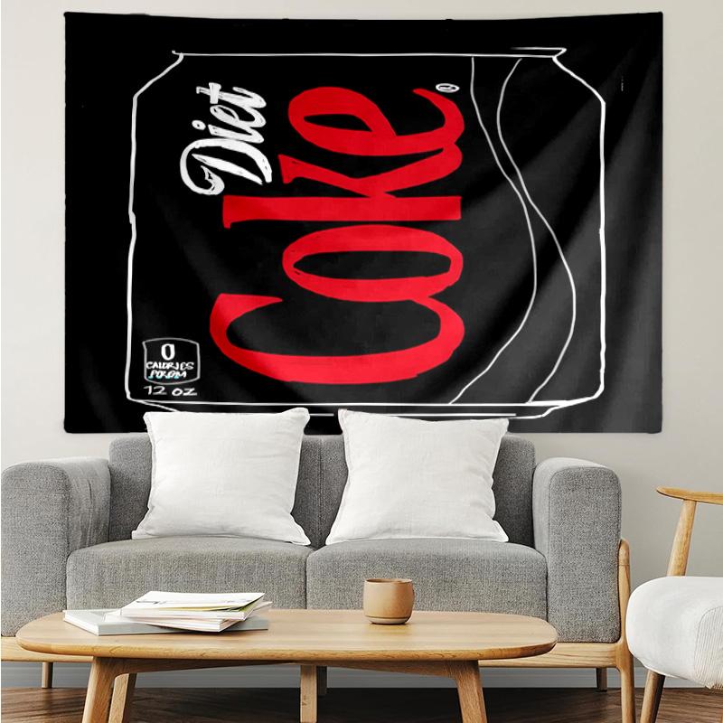 1PC Stay Crisp Coke Tapestry Accessories Playroom Tapestry, for Bedroom,Livingroom, Dormitory Room Wall Decor Fan Birthday Gifts