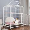 Cat Villa with Integrated Litter Box - Spacious, Secure Indoor Cage for Cats