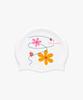 Daibeuintu Swim Cap Blooming Flower Swim Cap