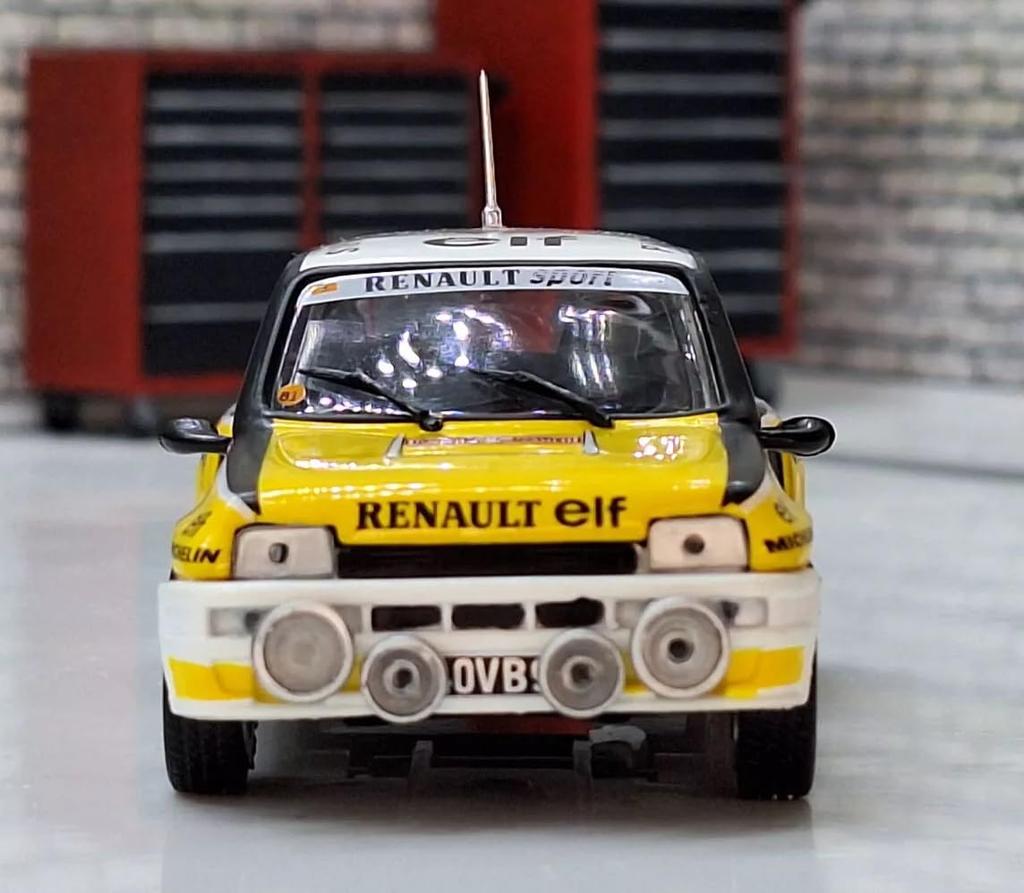 Renault Cinq Scale Miniature RENAULT R5 Winner of the 1981 Monte Carlo Blister Pack 1/43 Car, TURBO, Rally, [Used]