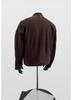 Vintage Retro Suede Stand Collar Buckle Men's Loose Jacket