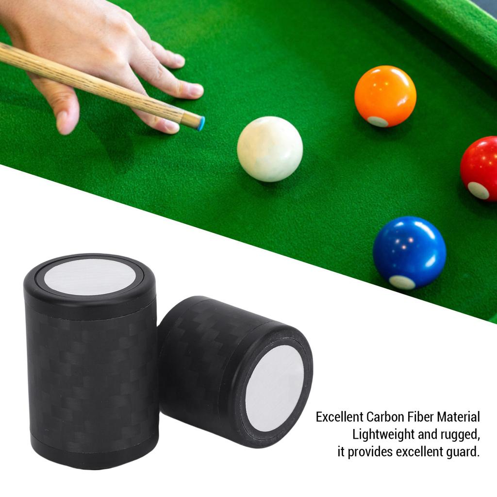 Pool Cue Joint Protector Carbon Fiber Compact and Lightweight Pool Billiard Cue Joint Protector