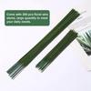 Floristendraht, 200 Stück Plastik-Blumenstiel, Künstlicher Blumenstiel, Pflanzenstiel-Draht Grün Floristendrähte, Blumendraht-ABSW