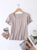 2026 Women’s Slim Fit Lightweight Round Neck Tencel Short Sleeve Ice Silk Top
