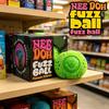 Schylling NeeDoh Fuzz Ball Flower Power Sensory Fidget Toy Soft Squishy Anti-Anxiety Stress Relief Object For ADHD Focus Adults