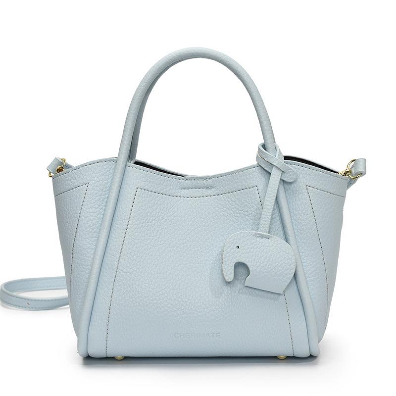 

2026 Spring Lychee Texture Simple Handheld Basket Bag Korean Casual Women s Commuter Crossbody Bags On Sale синий