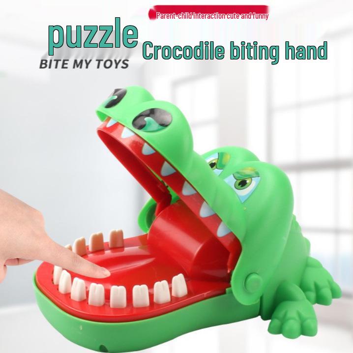 Giant Crocodile Bite Prank Toy - Shark Tooth Extraction Game for Kids & Parents
