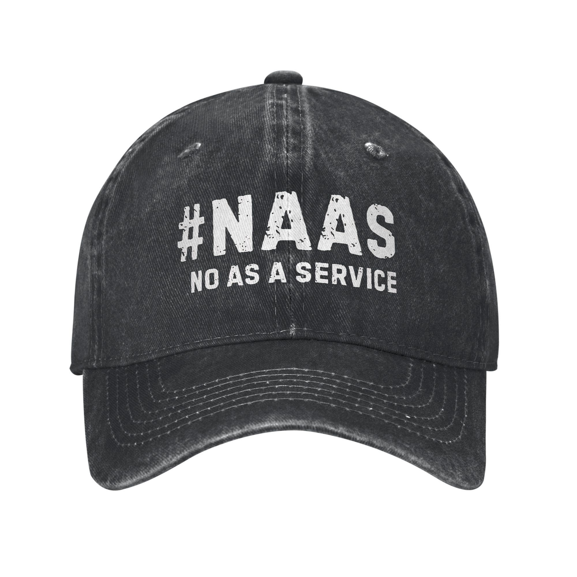 

Naas No As A Service Casual Baseball Cap Summer Trucker Hat Hot Sale Hiking Fishing Hip Hop Hats FeUnisex Unisex Retro Baseball Caps One Size