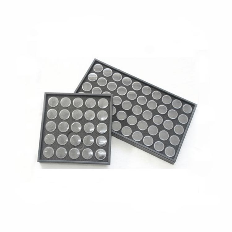 

50-Grid Nail Art & 25-Grid Jewelry Storage Box with Round Bottles and Diamond Display 25-grid