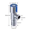 Upgraded 304 Steel Angle Faucet Convenient Water Control Solution G1/2 Thread Versatile for Kitchen Bathroom Durable