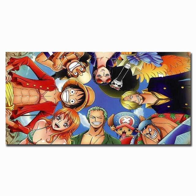 Klassischer japanischer Anime ONE PIECE, Kunstgemälde, Druck auf Leinwand, Anime-Poster und Drucke, Bilder für Kinderzimmer, Heimdekoration, ohne Rahmen 20*40cm