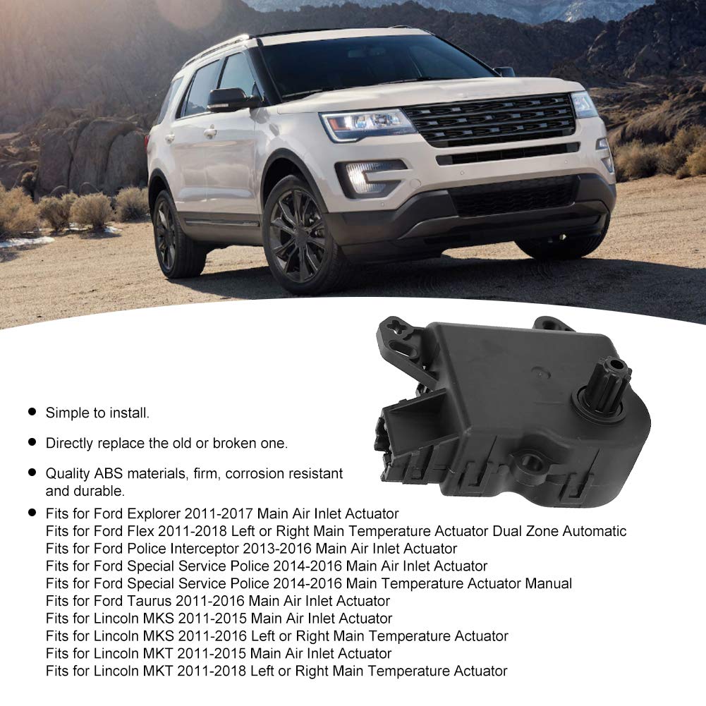 Replacement HVAC Blend Door Actuator, HVAC Heater Blend Door Actuator Motor AA5Z19E616B/AA5Z19E616C for Ford Explorer/Flex/Lincoln