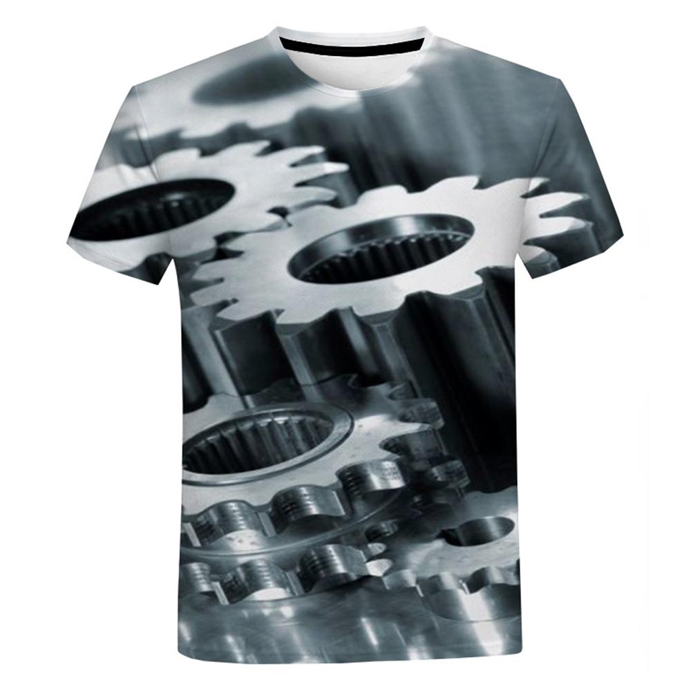 Summer Mechanic Tools Graphic 3D Printed Men's T-shirts Street Harajuku Oversized T-Shirt Fashion Casual Tops