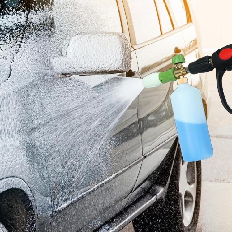 Foam Cannons Adapter Car Washer Adapter Cleaner Converter Car Washing Accessories 1/4in Quick Connect with Nozzles