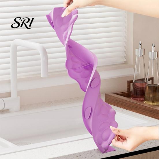 Garde-Évier Anti-Huile Silicone Anti-éclaboussures Antidérapant Ventouse Protecteur d'Eau Bord Réutilisable Plan de Travail Cuisine Bouclier Anti-éclaboussures Planche Barrière