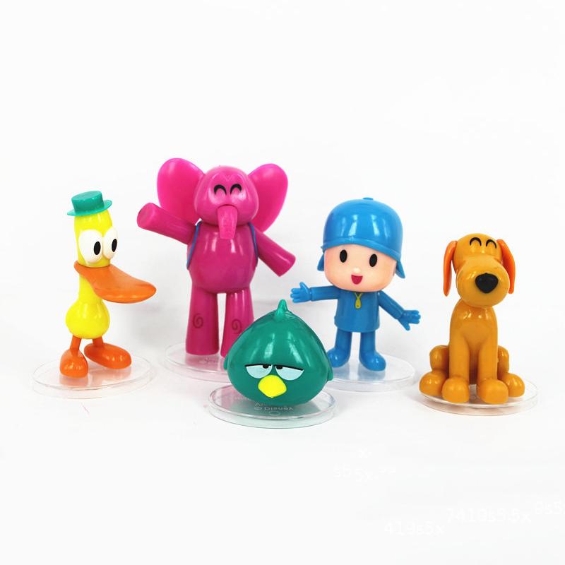 Pvc Doll Cartoon Action Figures Kids Toys Birthday Cake Topper Gift 5pcs Toy