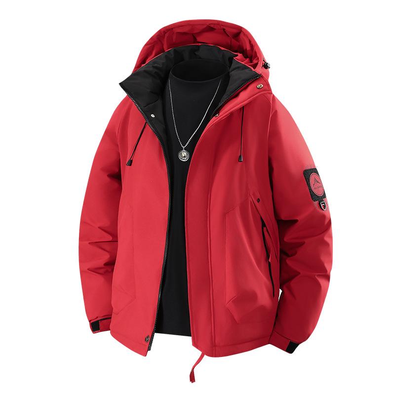 Men's Trendy Thickened Windproof Puffer Jacket – Warm Graphene Cotton Winter Coat