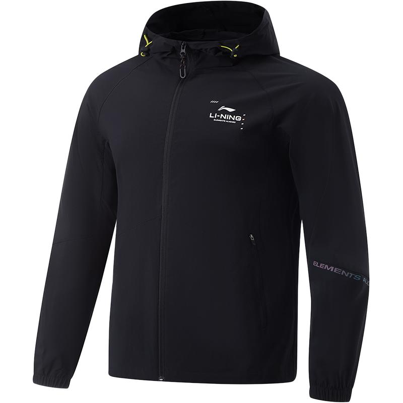 

Li-Ning Training Series Water-Resistant Hooded Jacket Black Men AFDU157-1 XL