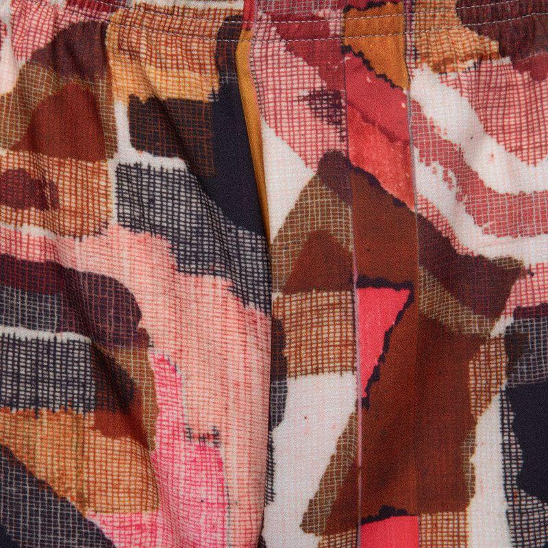 Women's Regular Geometric Pattern Trousers IMPERIAL