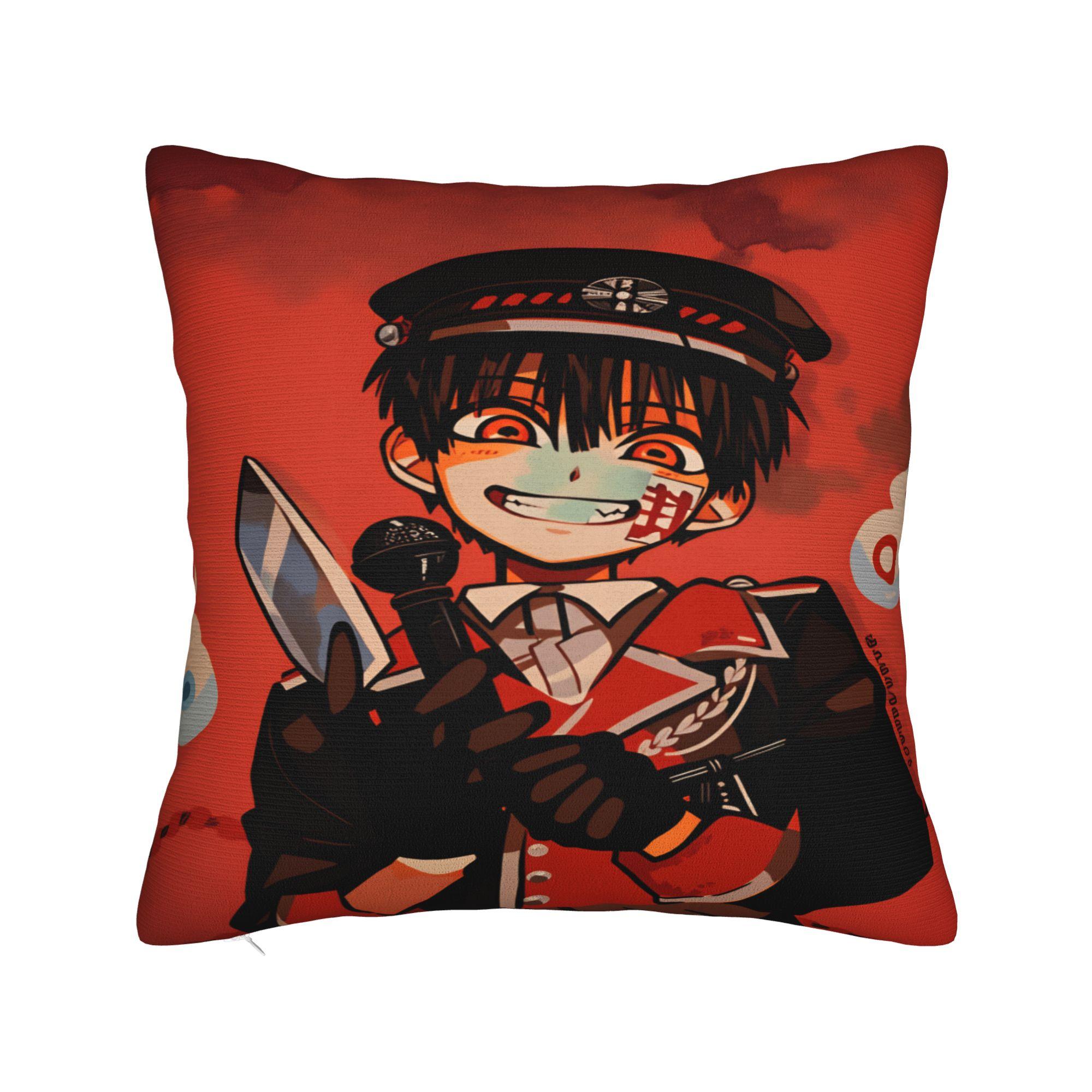 

Pillow Cover Japanses Anime H-Hanako Kun Morden Pillow Case For Sofa Home Decoration Pillowcases 12x12Inch