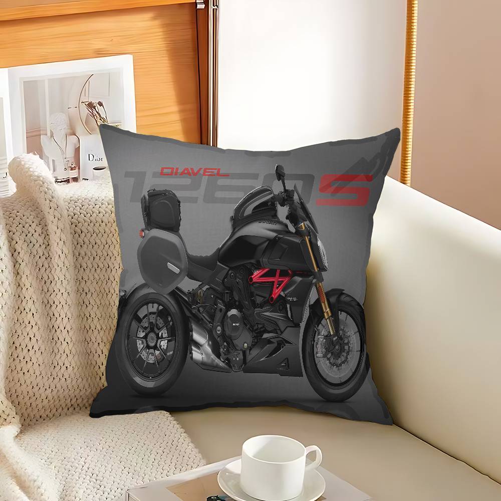 D-Ducati Motorcycle LOGO Cushion Cover Inches Farmhouse Decor Home Throw Pillow Covers for Couch Decorations