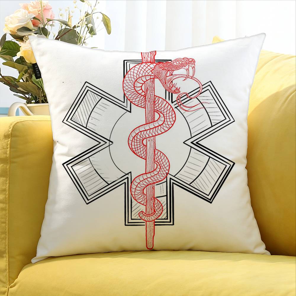 Star of Life World Various Sizes Square Pillow Case For Car Home Bedchamber Decor