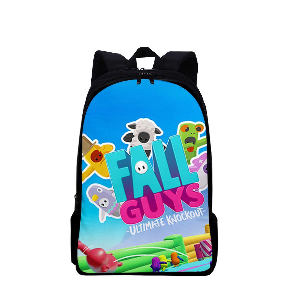 Fall Guys 3d Printed Backpack Perfect For Primary And Secondary School Students