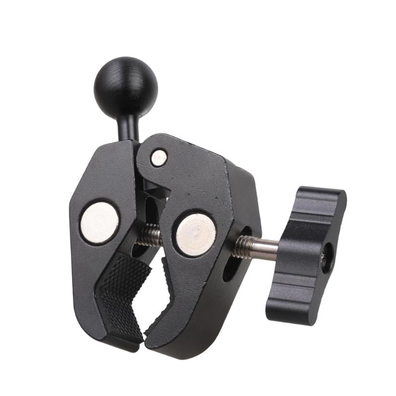 Handlebar Clamp Mount Base 17mm Ball Head for Rails 12-50mm Aluminum Bike Motorbike Phone Mount Holder Claw Clamp Base