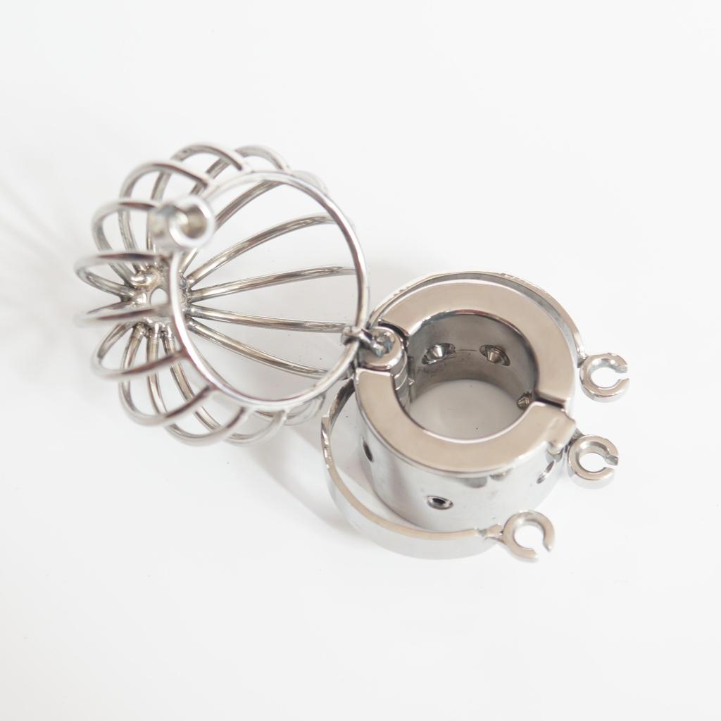 Scrotal Wrapping Clamp Male Chastity Device,Cock Cage,Penis Lock,Cock Ring, S079