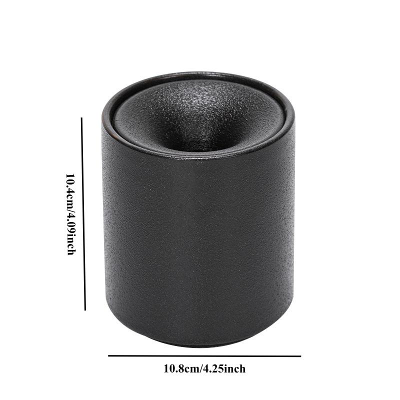 Ceramic Frosted Touch Covered Ashtray, Living Room Coffee Table Decoration, and Ash Resistant Portable Ashtray