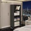 Simple Multi-layer Floor-standing Bookshelf: Narrow Corner Storage Rack for Living Room