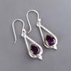 Amethyst Gemstone 925 Sterling Silver Jewelry Handmade Earrings For Women Gift EE-14-3