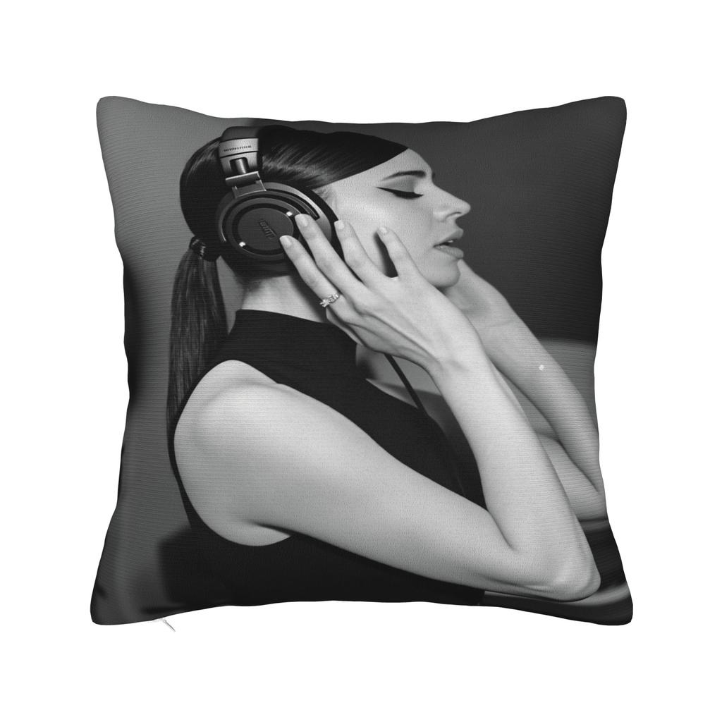 Actor S-Sofia C-Carson Pillow Cover  Novelty Pillow Case For Living Room Chair Soft Cushion Cover Birthday Present