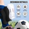 Loogdeel 1Pair Soccer Shin Guards for Children Youth Adults Football Leg Pads Calf Protection Shin Support Straps