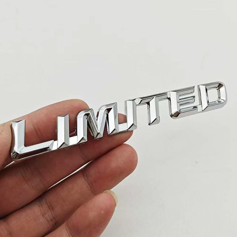 New 3D Metal Chrome Car Styling Logo LIMITED Emblem Badge Limited Edition Trunk Body Sticker Decal Fender Emblem Auto Accessory