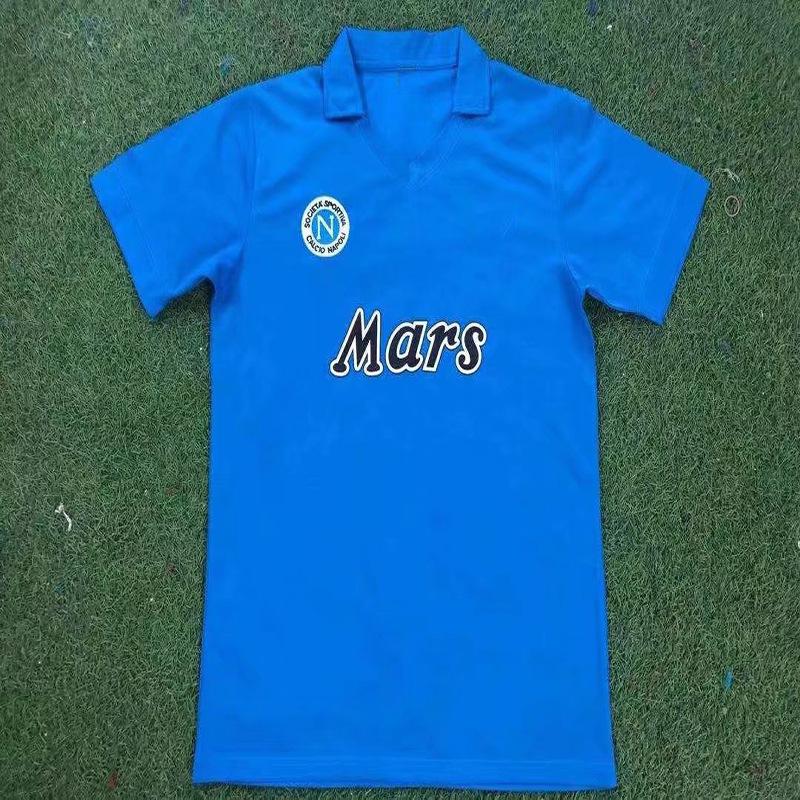 Tricou Napoli 1988-89 versiune retro Nr. 10 Maradona 90-91 tricou clasic de fotbal cu mânecă scurtă
