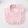 Ruffle Baby Drool Bibs: Pure Cotton Printed Lace Bibs