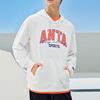 Anta Lifestyle Series Letter Logo Printed Hooded Sweatshirt Unisex Sweatshirt Snow-White 152318709-1