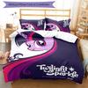 Twilight Sparkle 3pcs Bedding Set Duvet Cover Closure Includes 1 Duvet Cover & 2 Pillowcases for All Seasons Bedroom Home Dorm Decor