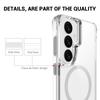 For Samsung Galaxy S26 Ultra Magnetic Case Kickstand Shockproof PC + TPU Clear Phone Cover