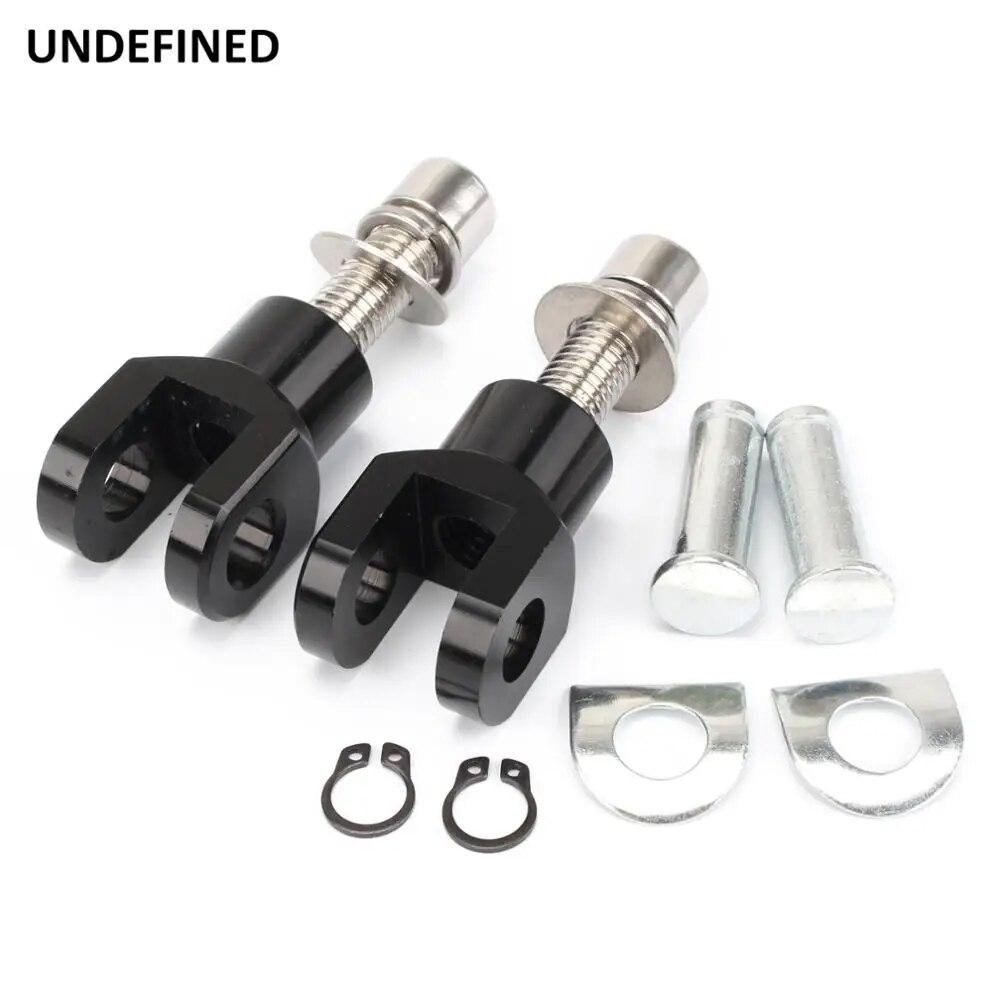 Motorcycle Foot Pegs Footrest Supports Mount Clevis Hardware Kit For Harley Softail FXST Low Rider Super Glide FXR FX 39mm Black