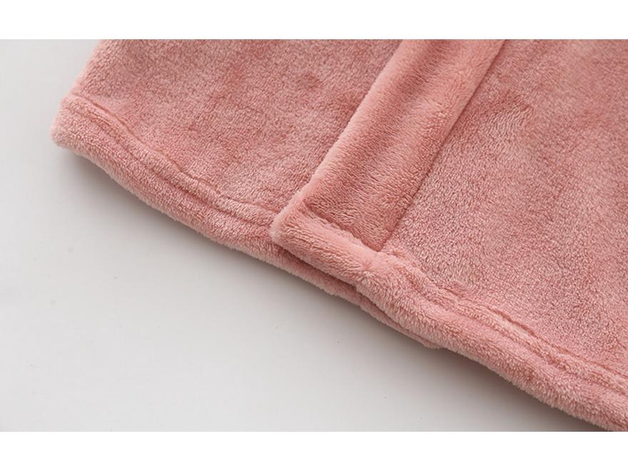 Pyjama à capuche en flanelle printemps-automne 2021 pour garçons et filles - Peignoir et vêtements d'intérieur pour enfants