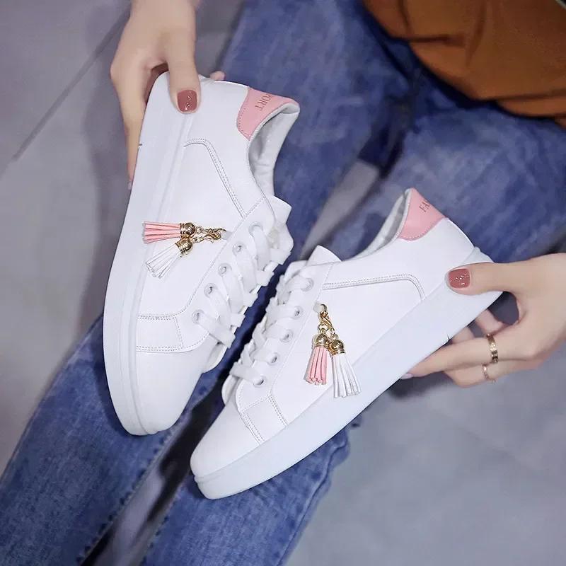 Women Sneaker Breathable Students Casual Shoes Sports for Girl Flat Mesh White Shoes Vulcanize Desginer 2025