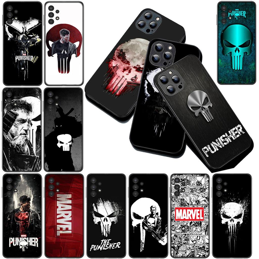 Protective Cover for Xiaomi Redmi Note 12 11 10 A3 Pro 10A 10C 12C Note12 5G 4G Casing Phone Case The Punisher Marvel Skull