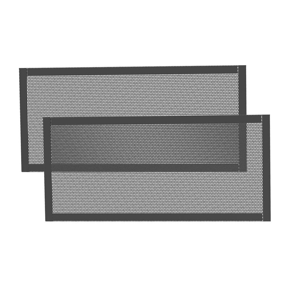 Black Magnetic Vent Screen Covers 25.3x10cm Mesh Guard Floor Register Filter Air Circulation Debris Blocker Wall Ceiling 3pcs