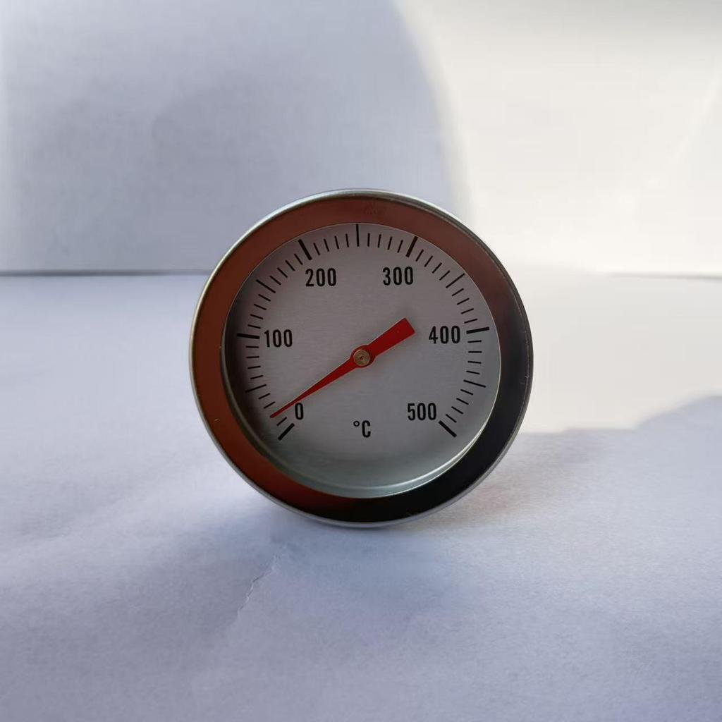 Stainless Steel BBQ Oven Thermometer - 52mm Bimetallic Tool
