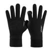 Warm Gloves for Men In Winter Plus Velvet Thickened Warm Touch Screen Non Slip Outdoor Riding Double Sided Fleece Gloves